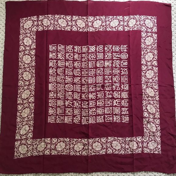 Shanghai 100% Silk Scarf - Picture 1 of 8